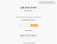 Tablet Screenshot of mrcoryscookies.com